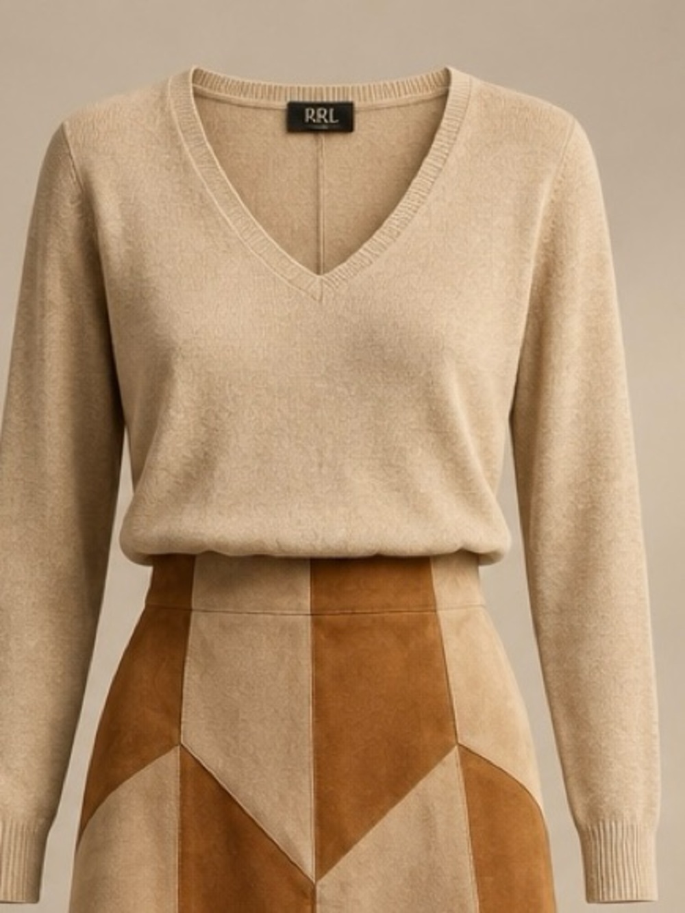 Pure Mongolian Cashmere V Neck.